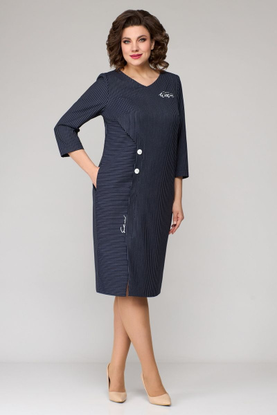 Платье Мишель стиль 1130 синий - фото 4