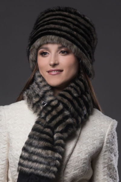 Шапка Зима Фэшн 011-9-09 песочный - фото 2