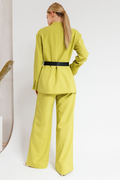 Комплект брюки и жакет палаццо из текстиля Ambera Style 2031 горчица - фото 6