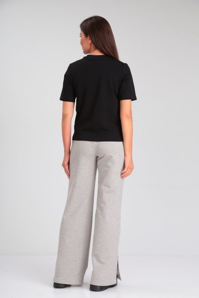 Летний укороченный хлопковый джемпер с карманом HIT 2018 черный - фото 4