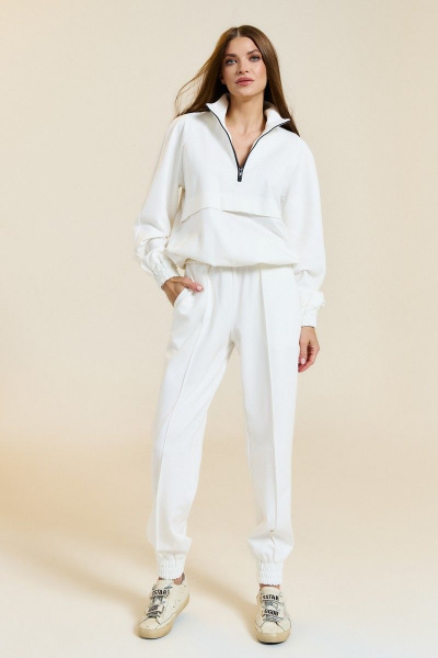 Брюки, джемпер DILIA 0767 кремовый - фото 1