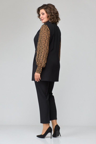 Брюки и жилет бизнес-класс из текстиля ANASTASIA MAK 1115 черный - фото 4