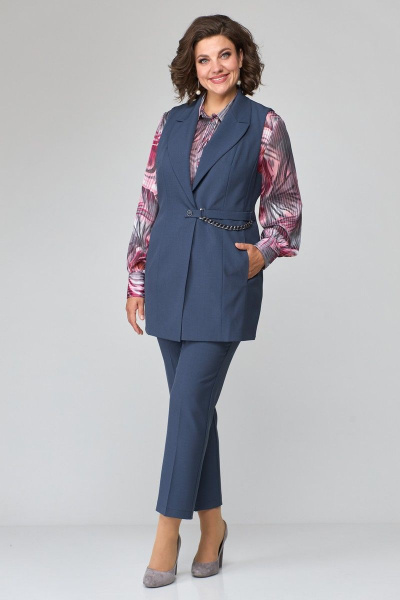 Брюки, жилет ANASTASIA MAK 1115 графит - фото 2