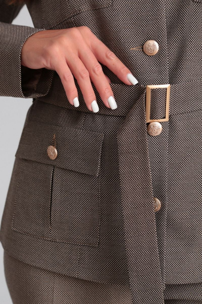 Брюки, жакет Mubliz 070 кофейный - фото 9