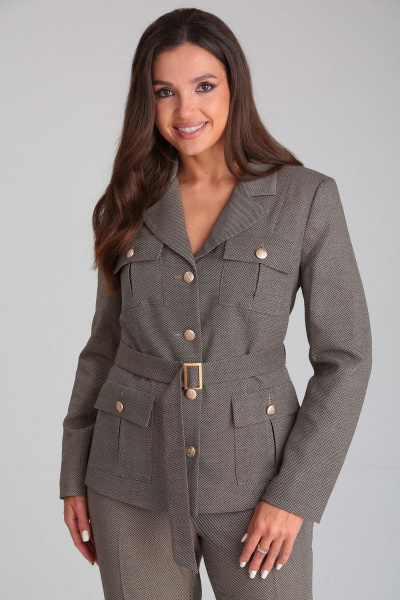 Брюки, жакет Mubliz 070 кофейный - фото 7