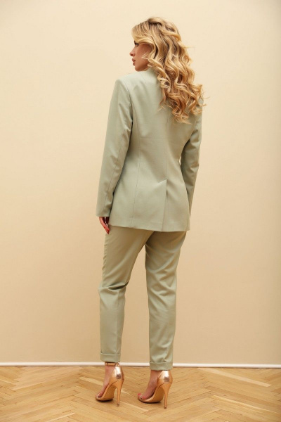 Костюм 2-ка из жакета с застежкой и свободными брюками на шнурке LM КФ4005 - фото 10