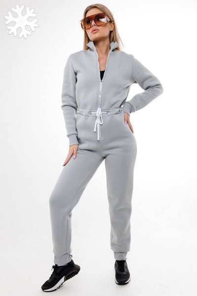 Комбинезон приталенный из футера с начесом демисезонный GO F6001/29-01.170-176 - фото 1