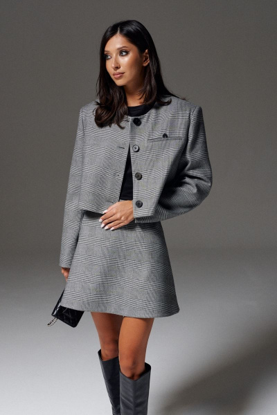 Деловая юбка из костюмной ткани с потайной молнией ANNETE A452 - фото 2