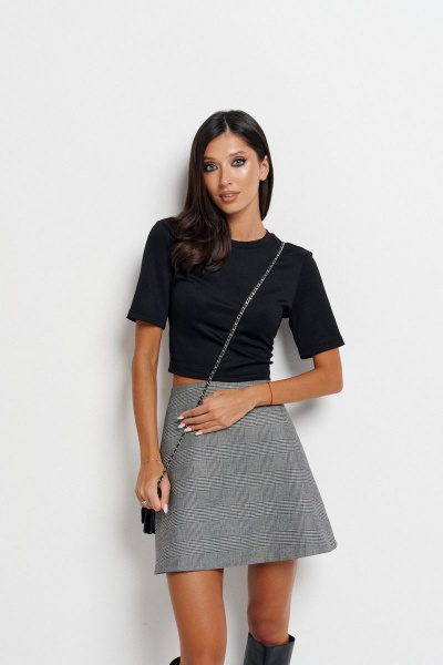 Деловая юбка из костюмной ткани с потайной молнией ANNETE A452 - фото 1