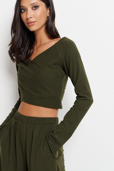 Брюки и топ с абстрактным принтом из трикотажа ANNETE A4157/1 - фото 2