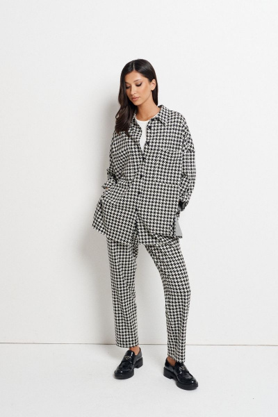Комплект рубашка и брюки с геометрическим принтом ANNETE A4161 - фото 2