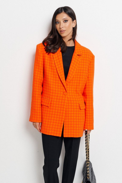 Деловой укороченный жакет из текстиля ANNETE A5194 - фото 2