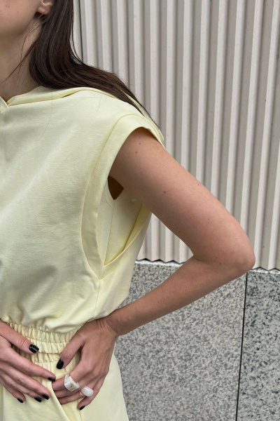 Костюм брюки и джемпер из хлопка, с эластичными вставками i3i Fashion 405/2 желтый - фото 6