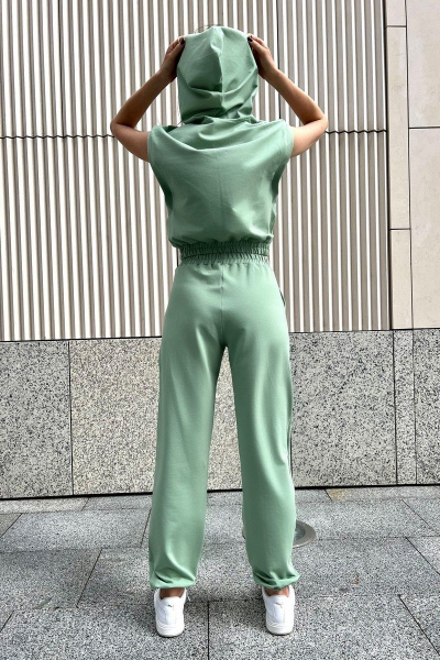 Костюм брюки и джемпер из хлопка, с резинками i3i Fashion 405/3 желтый - фото 3