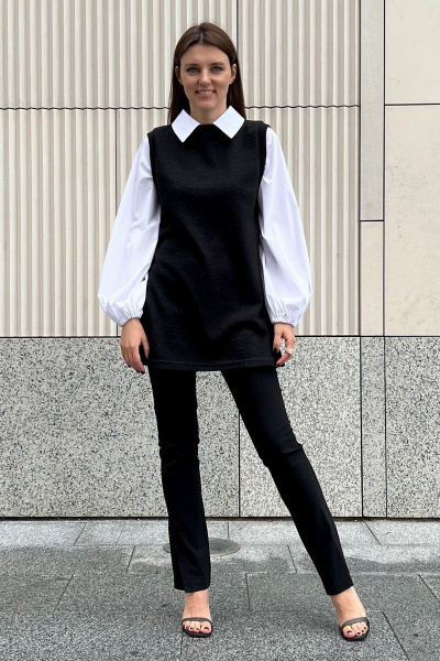 Туника свободного кроя из трикотажа, середина бедра i3i Fashion 602/2 - фото 1