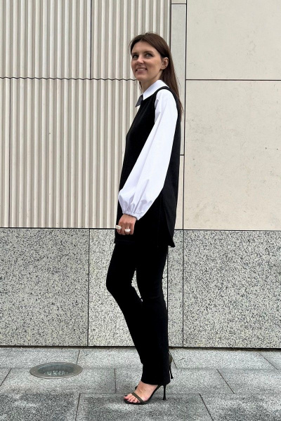 Туника свободного кроя из трикотажа, середина бедра i3i Fashion 602/2 - фото 5