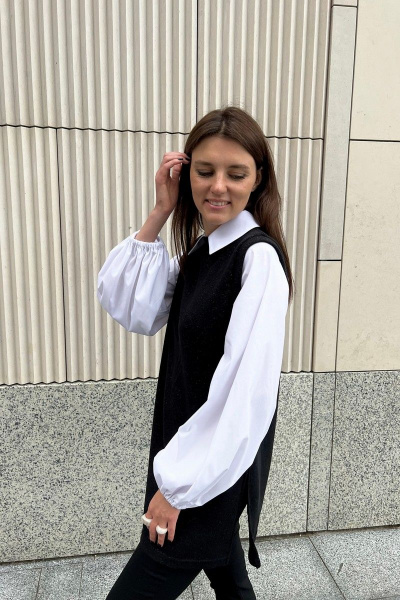 Туника свободного кроя из трикотажа, середина бедра i3i Fashion 602/2 - фото 9