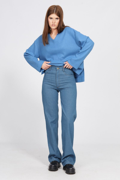 Брюки EOLA 2481 темно-голубой - фото 13
