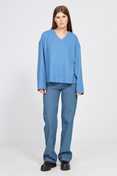 Брюки EOLA 2481 темно-голубой - фото 4