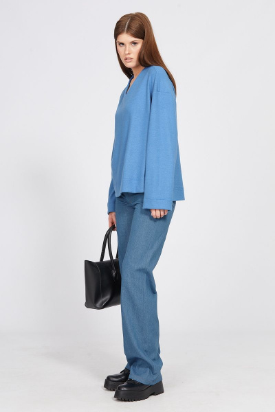 Брюки EOLA 2481 темно-голубой - фото 8