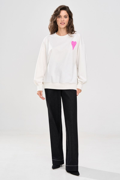 Джемпер RINKA 1162 молочный - фото 13