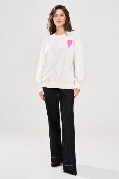 Джемпер RINKA 1162 молочный - фото 11