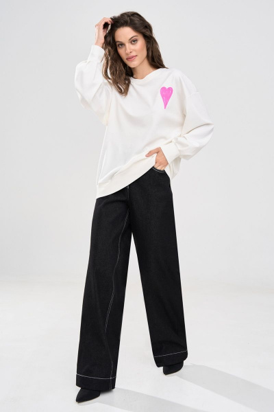 Джемпер RINKA 1162 молочный - фото 6