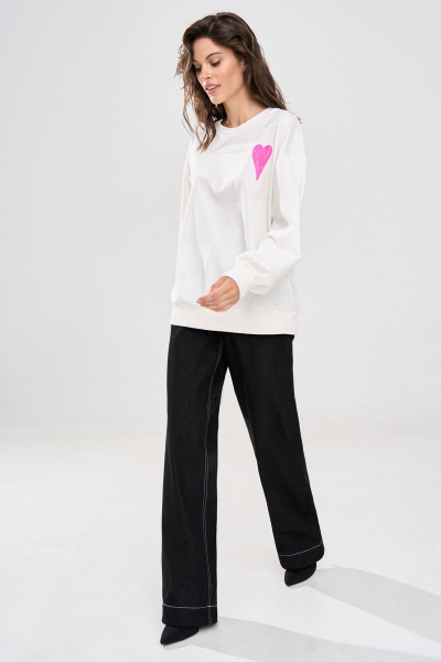 Джемпер RINKA 1162 молочный - фото 5