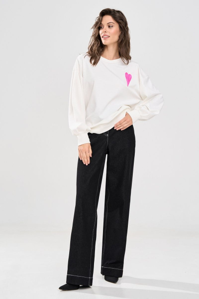 Джемпер RINKA 1162 молочный - фото 4