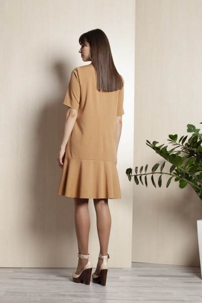 Платье ELLETTO 1755 горчица - фото 2