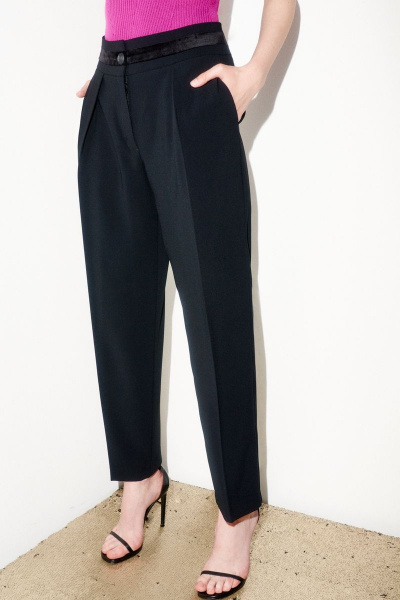 Брюки женские с покрой 7/8 с поясом и карманами BURVIN 8867-11 - фото 3