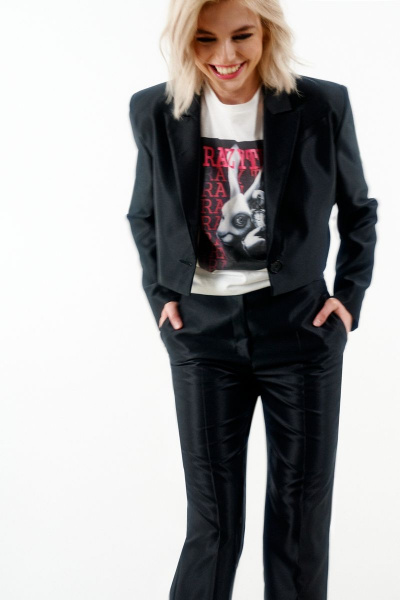 Жакет нарядный из текстиля короткий классический BURVIN 8911-71 - фото 1