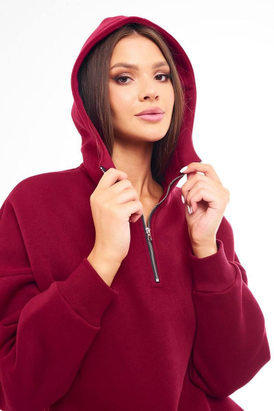 Костюм с капюшоном и брюки зауженные трикотаж демисезон GO F3034/12-01.164-170 - фото 5