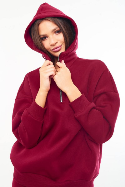 Костюм с капюшоном и брюки зауженные трикотаж демисезон GO F3034/12-01.164-170 - фото 4