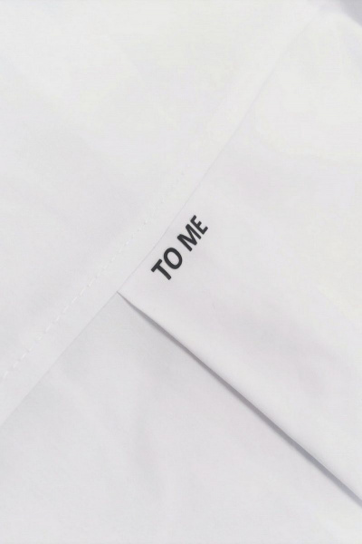 Блуза свободного кроя из хлопка с карманом и удлиненным рукавом Магия моды 2305 белый - фото 3