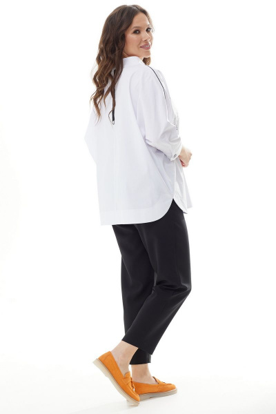 Блуза, брюки Магия моды 2310 белый_черный - фото 2