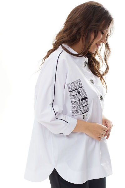 Блуза, брюки Магия моды 2310 белый_черный - фото 5