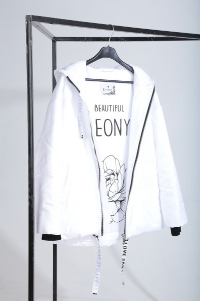 Куртка Диомант 1505 белый - фото 3