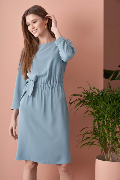 Платье приталенного силуэта до середины колена из текстиля CORSA 50127 - фото 2