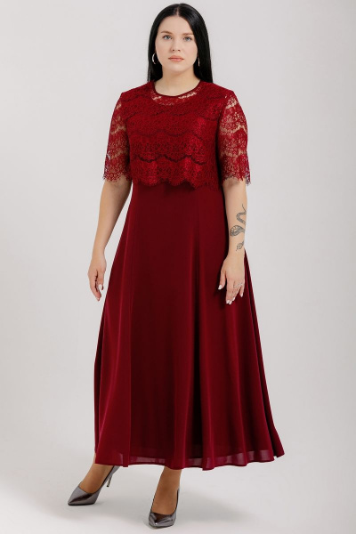 Платье MadameRita 5208 бордо - фото 1