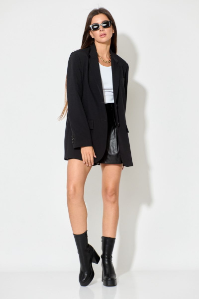 Демисезонные кожаные шорты с широкими манжетами и складками SILVERSPICE S-3310 - фото 10