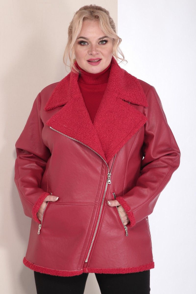 Дубленка Celentano 2033.2 алый - фото 7