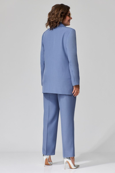 Комплект брюки и жакет из текстиля на каждый день Орхидея 1303 - фото 2