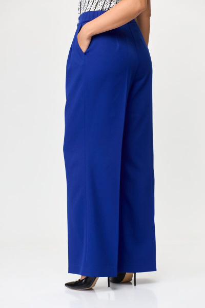 Брюки-палаццо из вискозы с широкими штанинами Abbi 2001 ультрамарин - фото 9