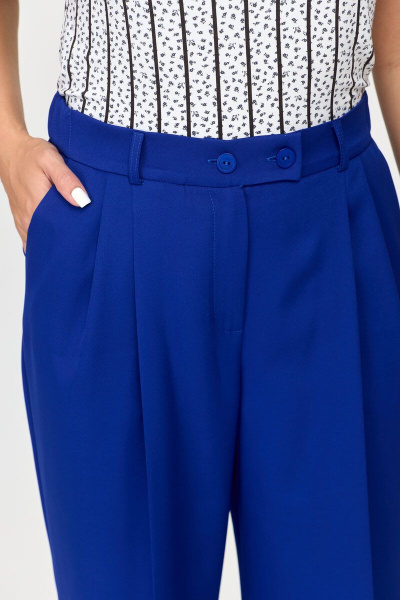 Брюки-палаццо из вискозы с широкими штанинами Abbi 2001 ультрамарин - фото 7