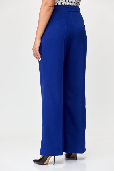 Брюки-палаццо из вискозы с широкими штанинами Abbi 2001 ультрамарин - фото 5