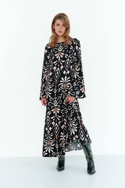 Платье из вискозы на каждый день с универсальным стилем SODA 2797 - фото 1