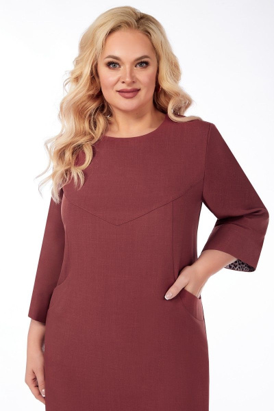 Платье деловое полуприлегающего силуэта с кокеткой БагираАнТа 887/1 - фото 3