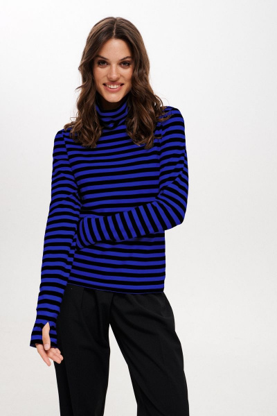 Джемпер ELLETTO 3681 черно-синий - фото 1