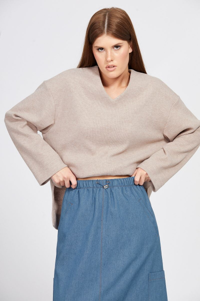 Юбка EOLA 2456 темно-голубой - фото 5